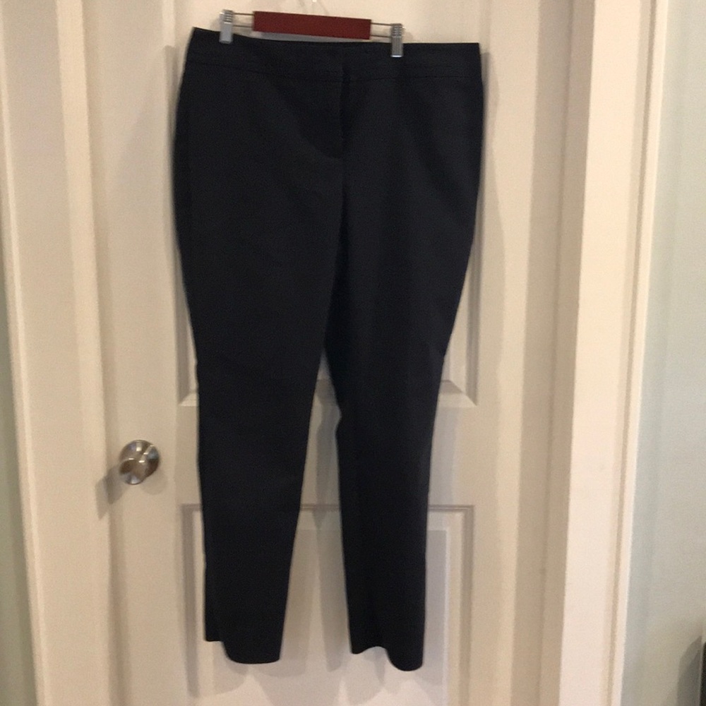 Navy blue curvy workpant
